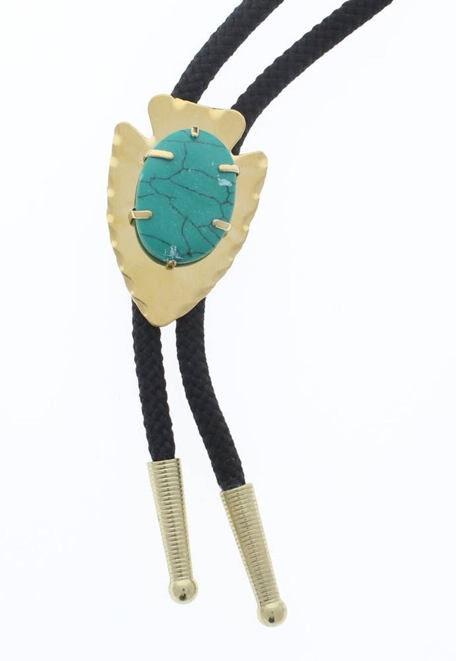 Arrowhead Bolo Necklace – Turquoise Color Stone
